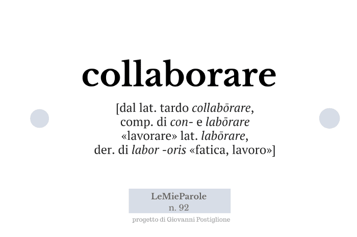 collaborare - lemieparole
